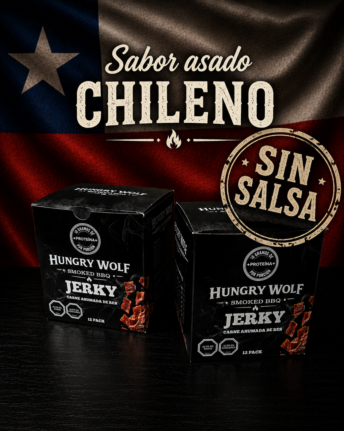 12pack Jerky Sabor ASADO CHILENO