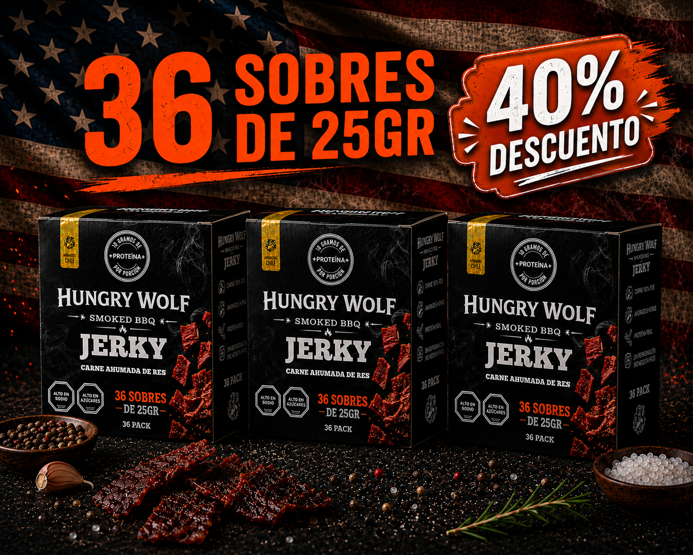 36 pack BBQ americano PROMO CIBER