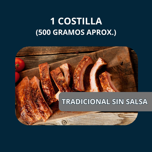 Baby Ribs Ahumadas Tradicional SIN SALSA