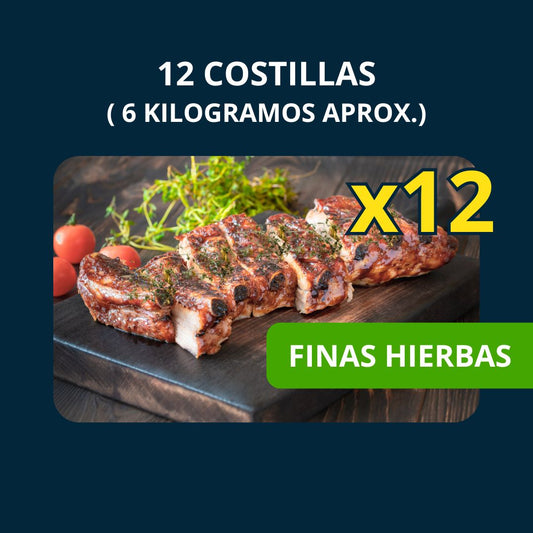 PACK CELEBRACIÓN 12 Baby Ribs FINAS HIERBAS (ENVÍO GRATIS)