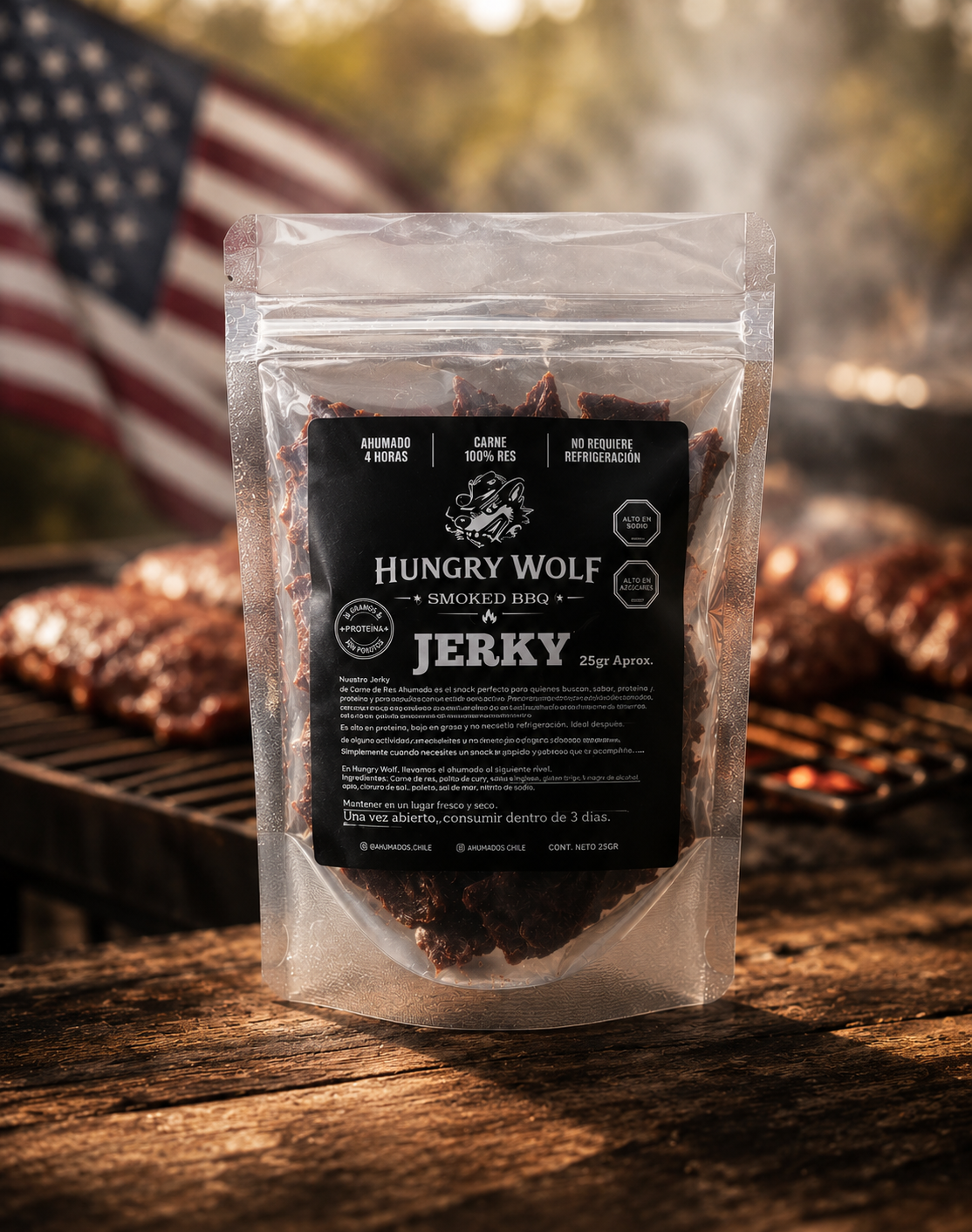 Jerky ahumado BBQ 25gr
