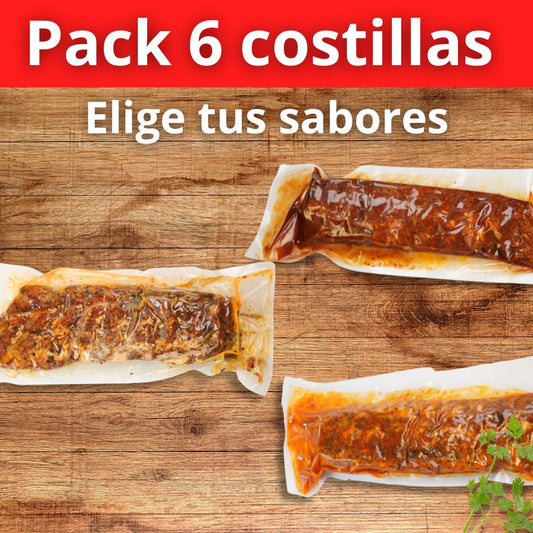 PACK FAMILIAR 6 Costillas COMBÍNALAS COMO QUIERAS