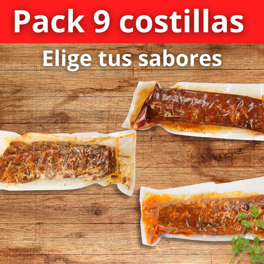PACK FAMILIA GRANDE 9 Costillas COMBÍNALAS COMO QUIERAS