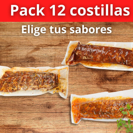 PACK CELEBRACIÓN 12 Costillas COMBÍNALAS COMO QUIERAS